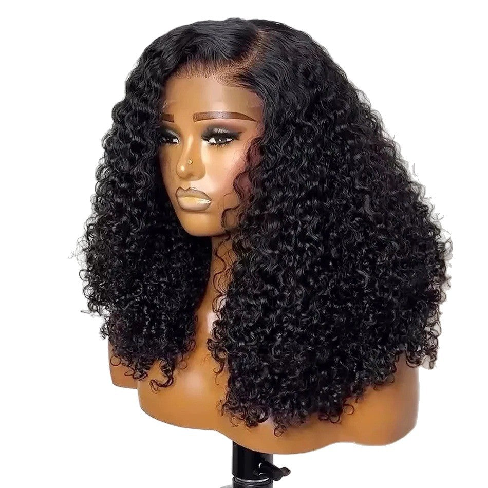 Double Drawn Human Hair Pixie Curly Wig
