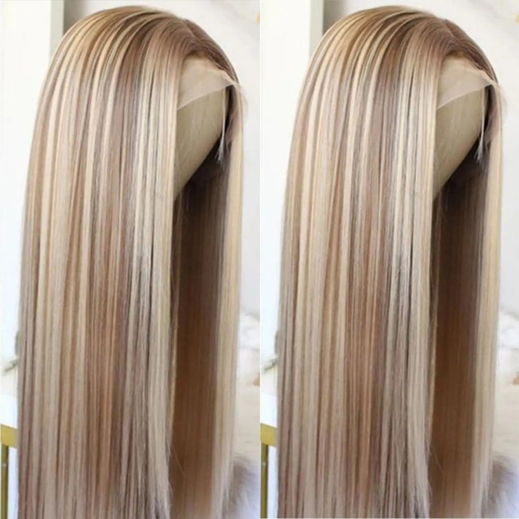 13x4 Lace Front Synthetic Wig Ombre Brown Blonde