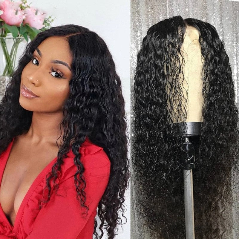 Heat Resistant Synthetic Fiber Long Curly Full Wig With Natural Look