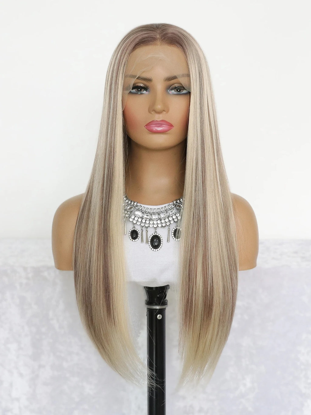 13x4 Lace Front Synthetic Wig Ombre Brown Blonde