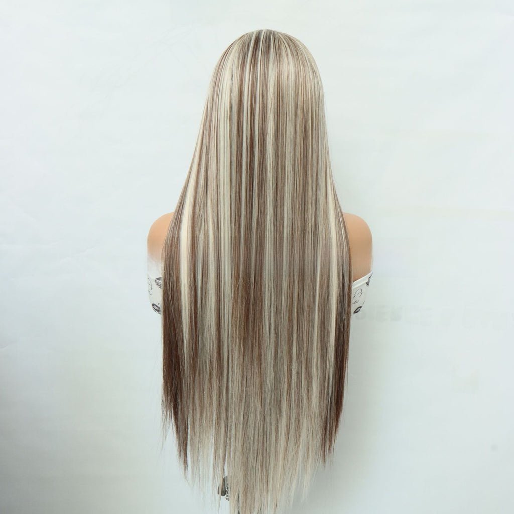 Front Lace Middle Part Synthetic Wig